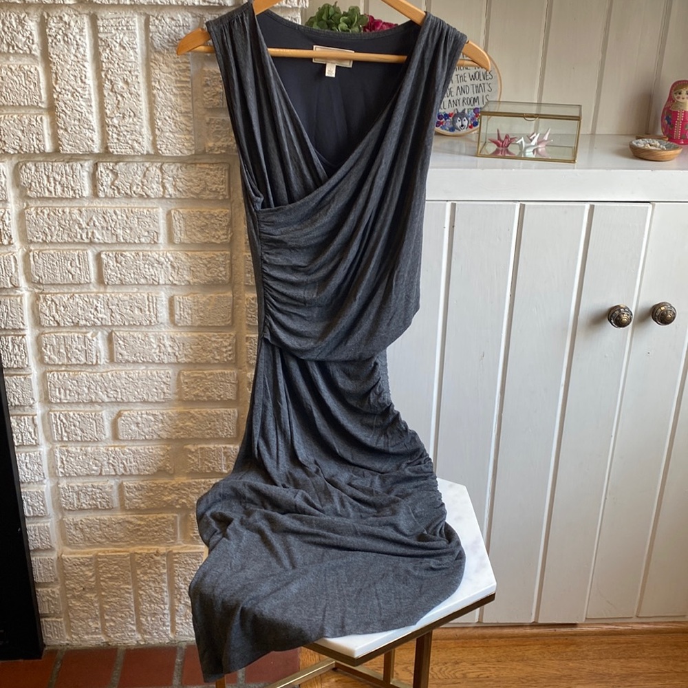 Anthropologie ruched body con dress